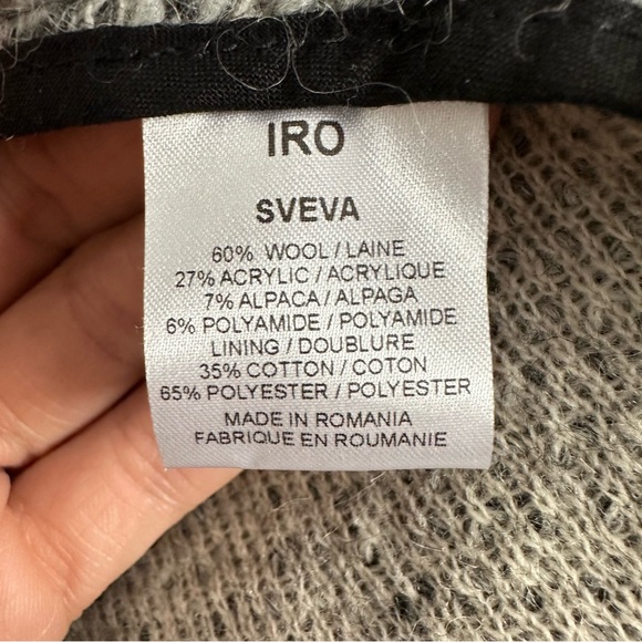 IRO Boucle Tweed Sweater Jacket Size 3 (Large) - Picture 11 of 11